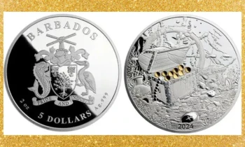 Тайны Карибского моря, или Сундук с сокровищами на коллекционной монете Барбадоса