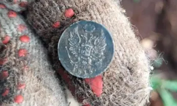 В корнях старого дерева найдена монета чеканки 1815 года